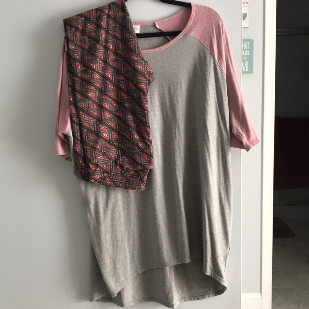 Lularoe Irma and leggings. Set can be separated.
